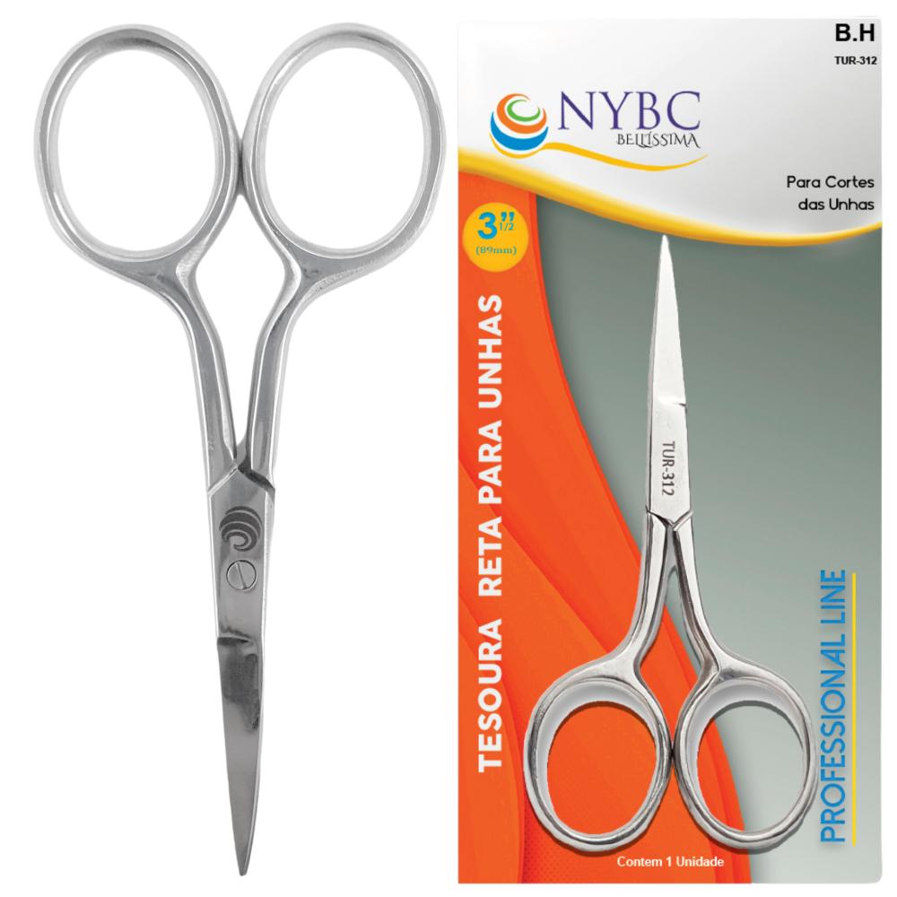 NYBC TESOURA UNHA RETA 3 1/2 (8,9 CM)