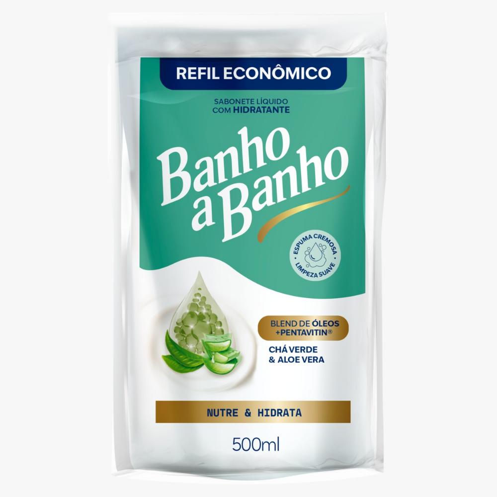 BANHO SAB. LIQ. CHA VERDE E ALOE VERA 500ML