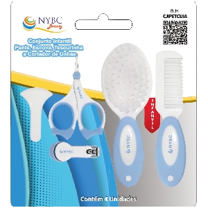 NYBC CONJUNTO INFANTIL 4 PECAS - AZUL