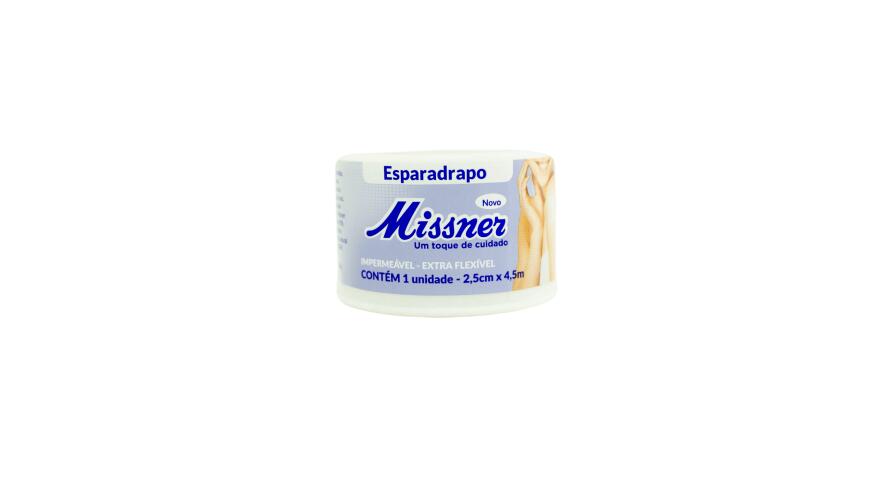 MISSNER ESP. IMP BRANCO  2,5 CM X 4,5 M