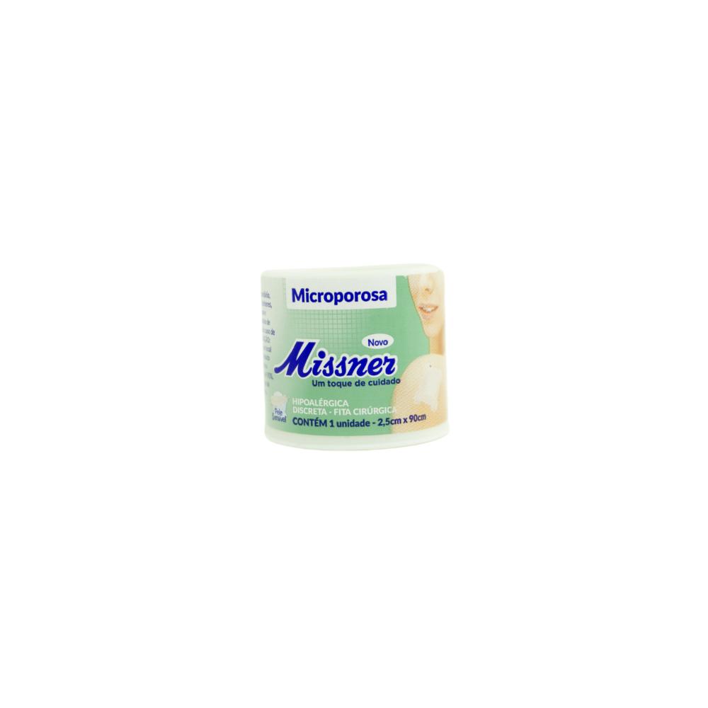MISSNER FITA MICROP. BRANCO 2,5 CM X 0,9 CM