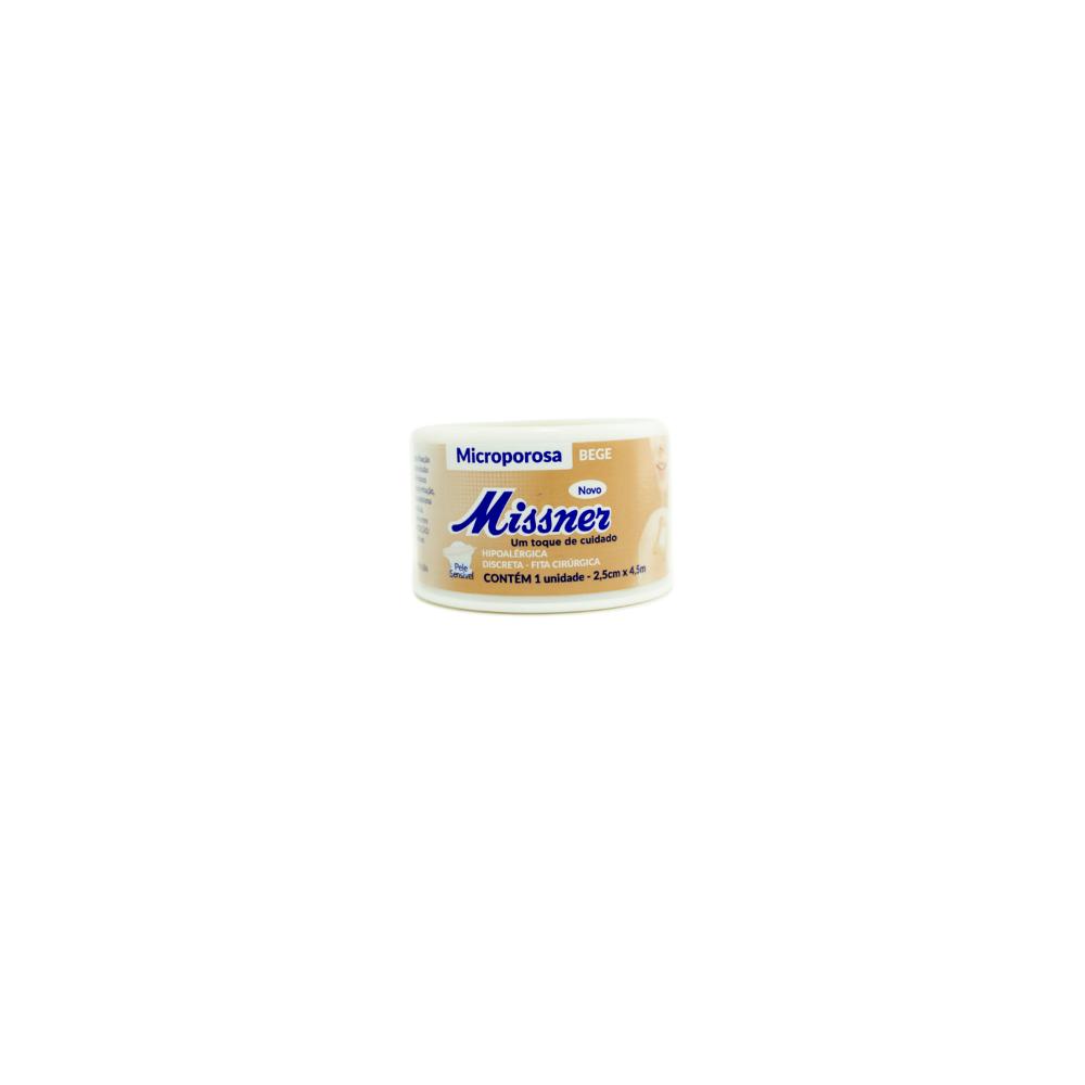 MISSNER FITA MICROP. BEGE 2,5 CM X 4,5 M