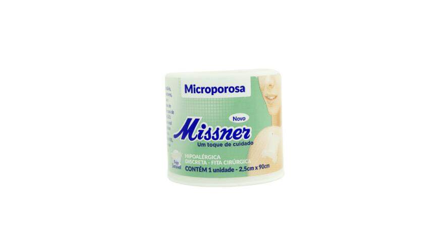 MISSNER FITA MICROP. BRANCO 2,5 CM X 0,9 CM