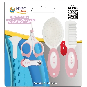 NYBC CONJUNTO INFANTIL 4 PECAS - ROSA
