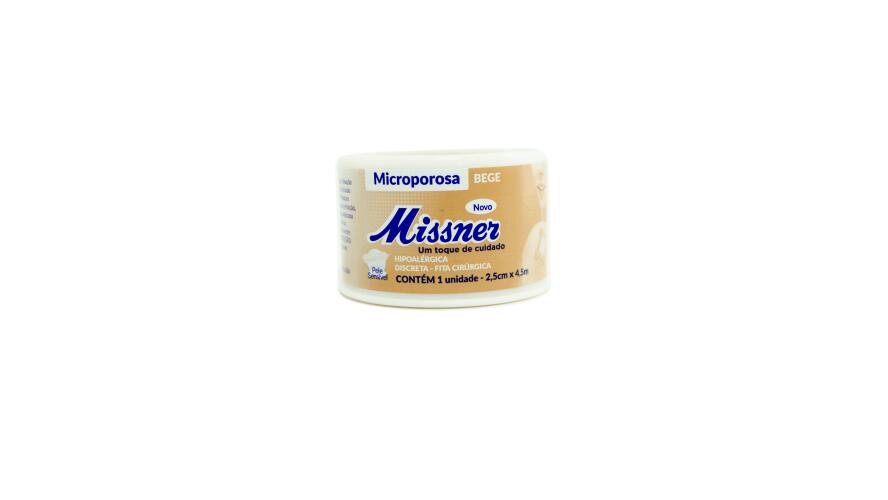 MISSNER FITA MICROP. BEGE 2,5 CM X 4,5 M