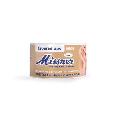 MISSNER ESP. IMP BEGE 2,5 CM X 4,5 M
