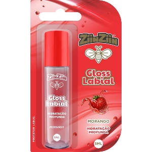 ZIINZIIN GLOSS LABIAL MORANGO 5ML - BLISTER