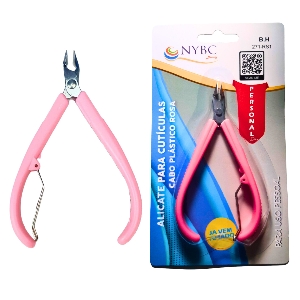NYBC ALICATE CUTICULA CABO PLAST. ROSA