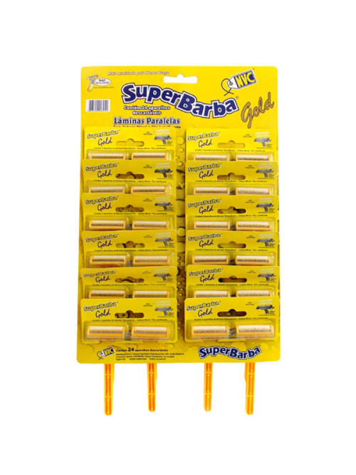 NVC AP.SUPERBARBA AMARELO GOLD BLISTADO C/24