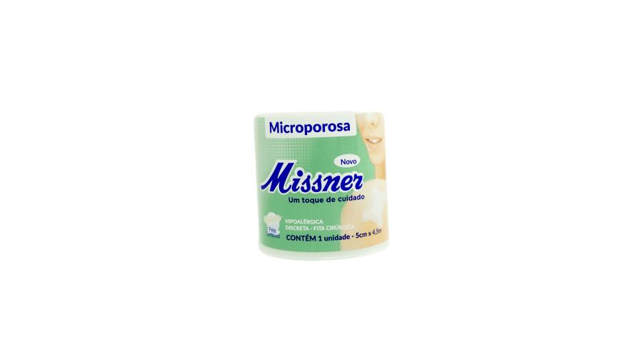 MISSNER FITA MICROP. BRANCA 5,0 CM X 4,5 M